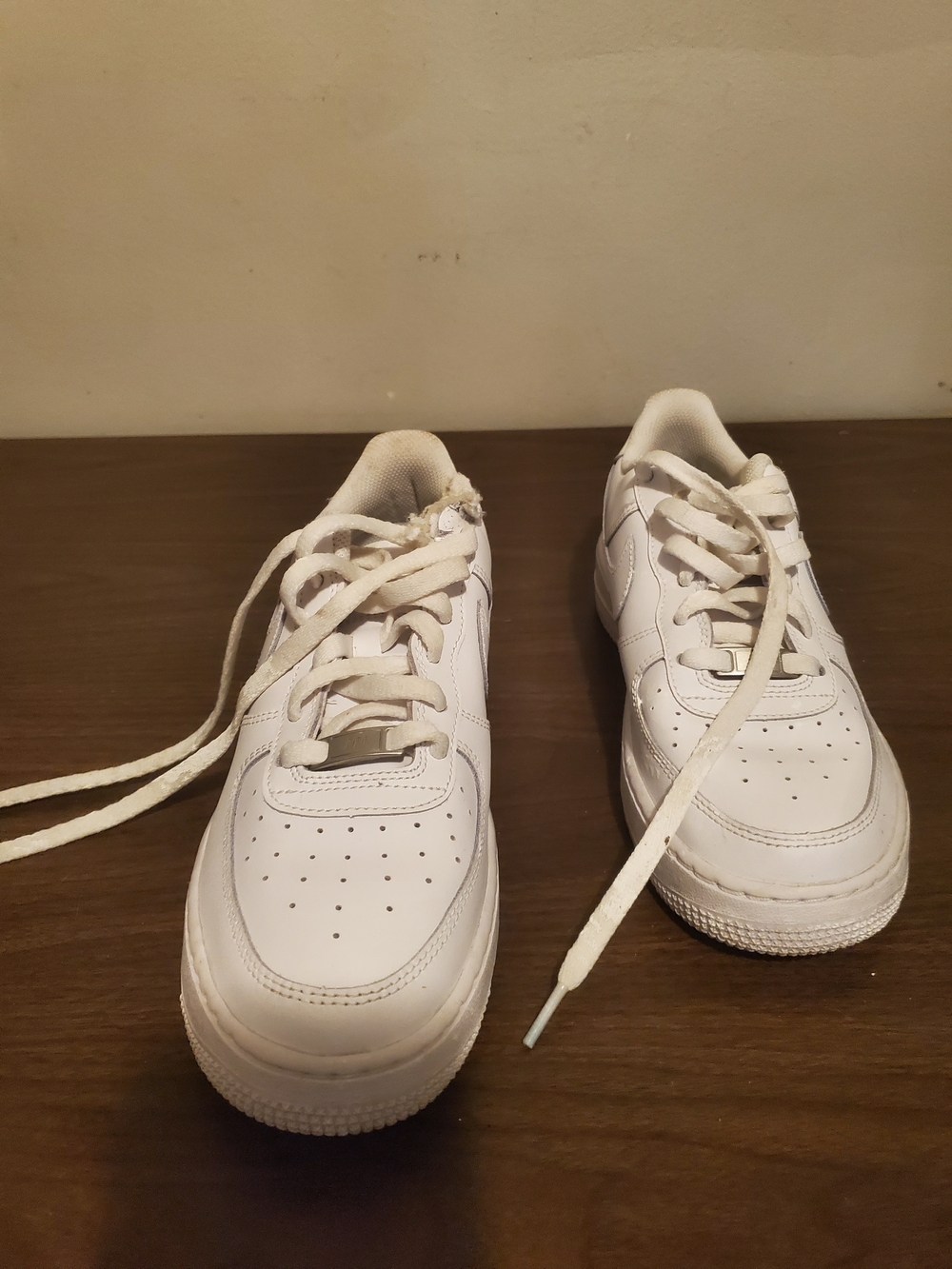 Kids Everyday White Lace-Up Sneakers